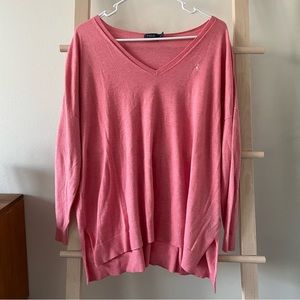 Polo Ralph Lauren Pink Oversized Sweater Size Medium